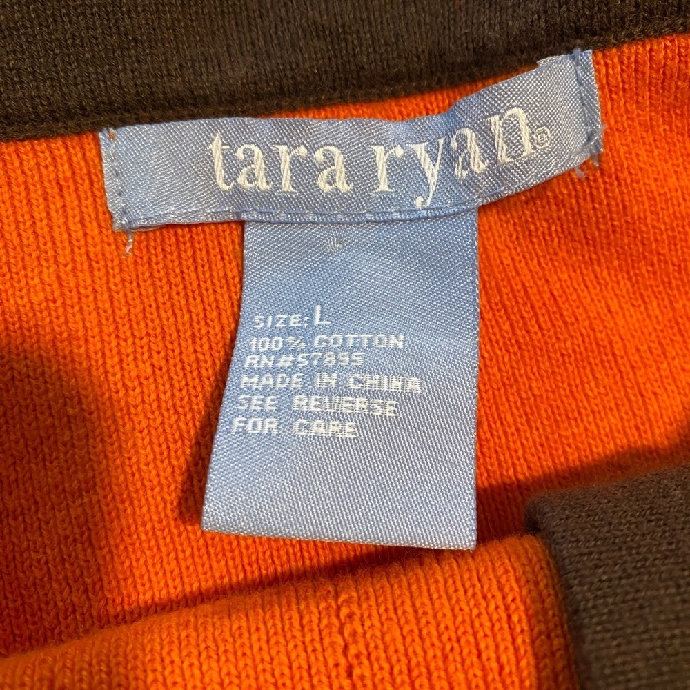 Tara Ryan Color Block Striped Sleeveless Tank with Button Front Size Large - Picture 5 of 7